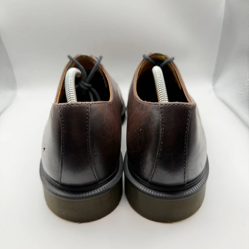 Dr Martens 1461 Brown Leather 3 Eye Oxford Shoes Men's 11 Women's 12 Doc Martens